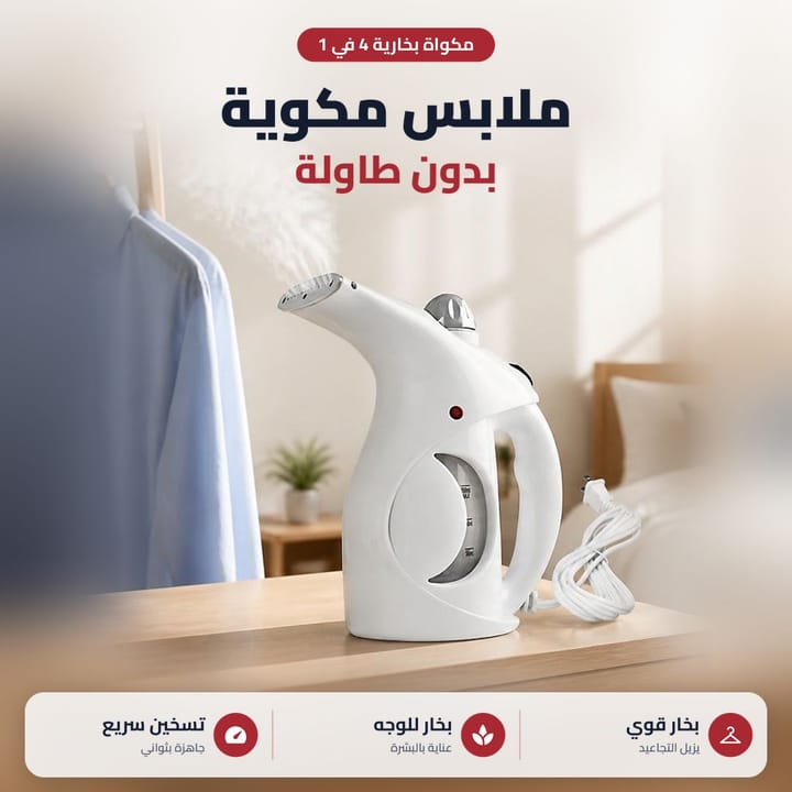 اوتي بخارية تشيل التجاعيد من قميص معلك