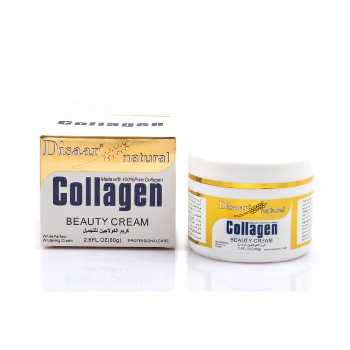 Collagen face and neck cream in its jar