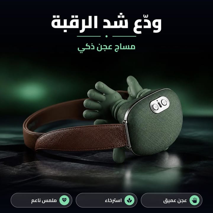 جهاز مساج عجن ذكي ودع شد الرقبة
