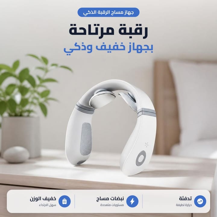 جهاز مساج رقبة خفيف وذكي رقبة مرتاحة