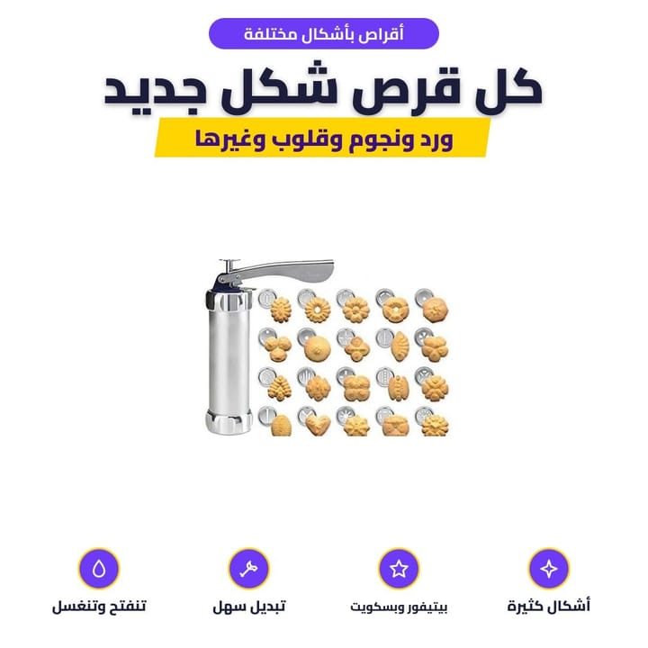 قطع بيتيفور متساوية بأشكال مرتبة