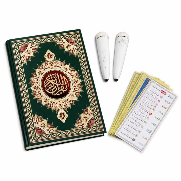 قلم قراءة القرآن الناطق مع مصحف وبطاقات