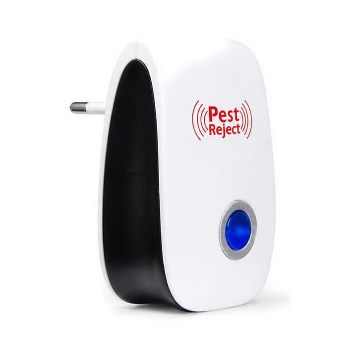 جهاز طارد الحشرات بالموجات فوق الصوتية Pest Reject أبيض بضوء أزرق